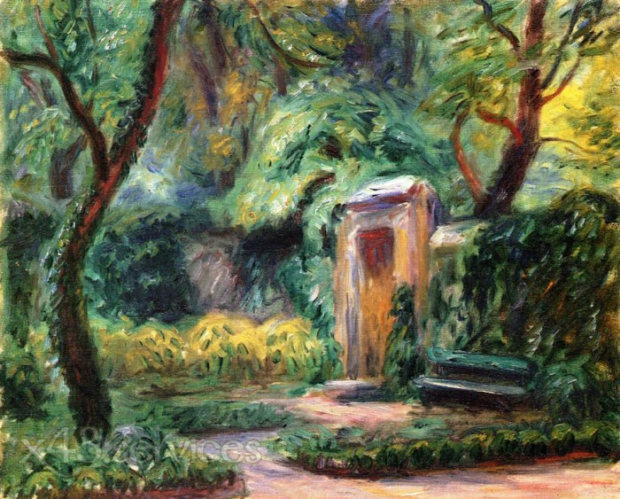 William James Glackens - Garten bei 110 Rue du Bac Paris - Garden at 110 Rue du Bac Paris